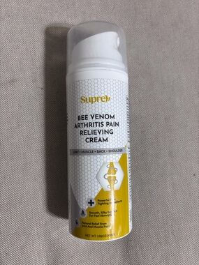 SUPRE Bee Venom Arthritis Pain Relief Cream - White & Yellow